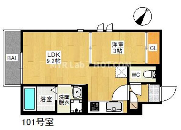 雑餉隈駅 徒歩7分 1階の物件間取画像